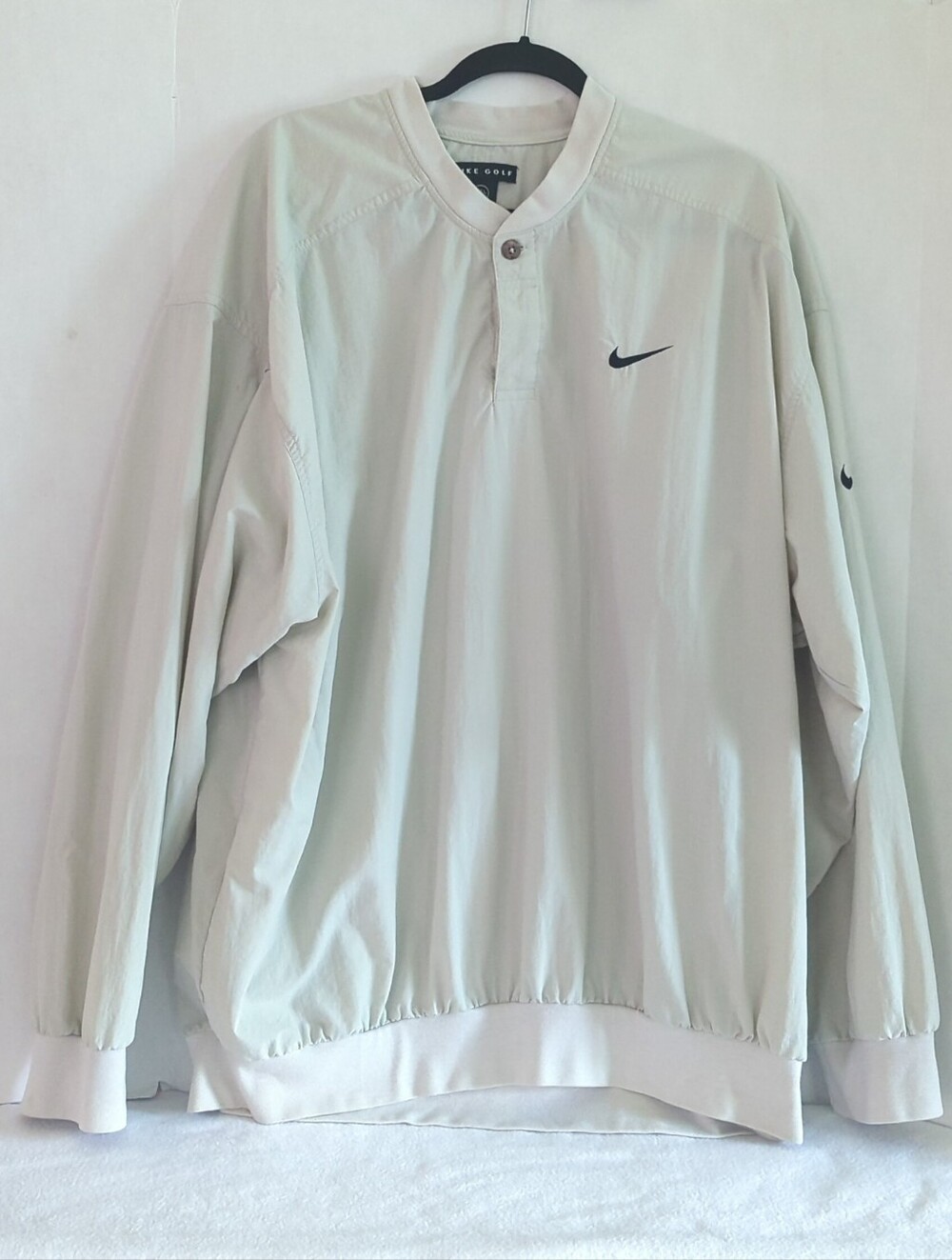 Nike Golf Putty Lightweight Long Sleeve Pullover Quarter Button Shirt Size XXL